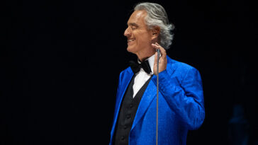 Andrea Bocelli and Los Angeles Azules Perform at Mexico City’s Zocalo