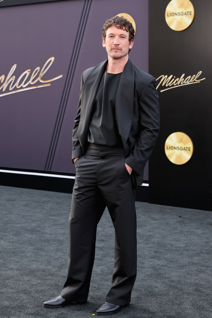 Miles Teller attends the "Michael" premiere