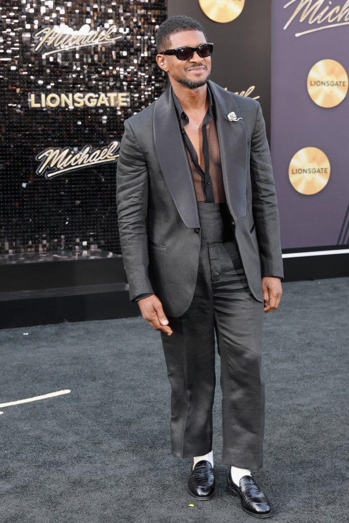 Usher attends the "Michael" premiere