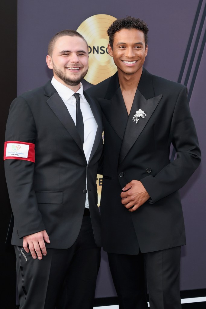 Prince Jackson and Jaafar Jackson attend the "Michael" premiere