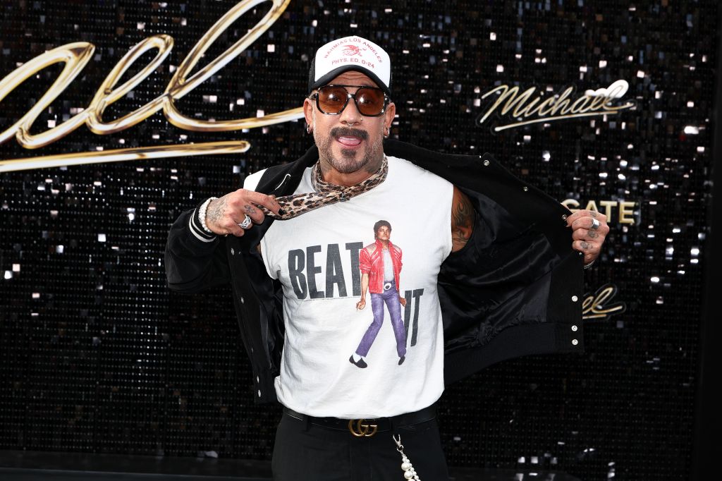 AJ McLean attends the "Michael" premiere