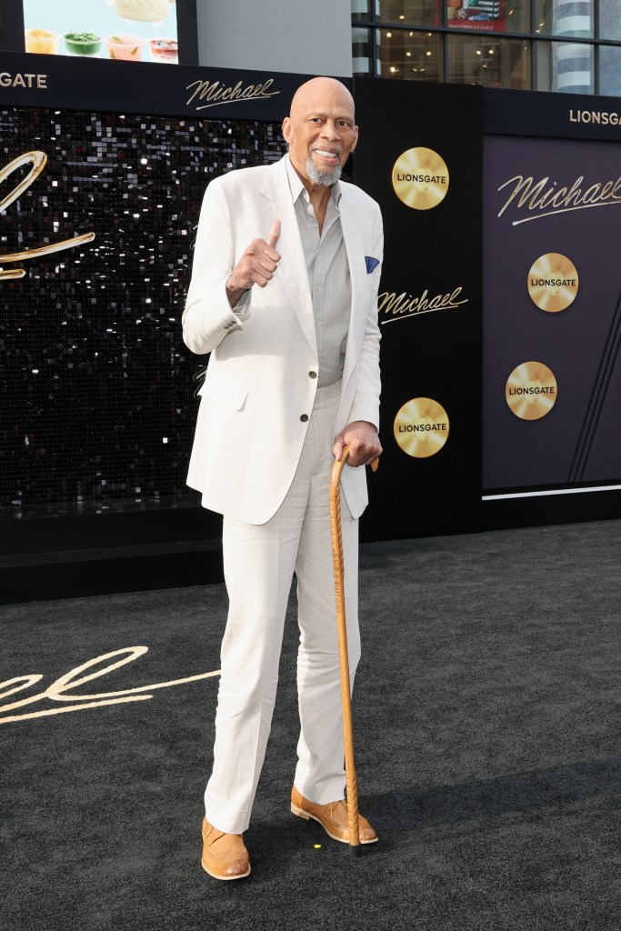 Kareem Abdul-Jabbar attends the "Michael" premiere