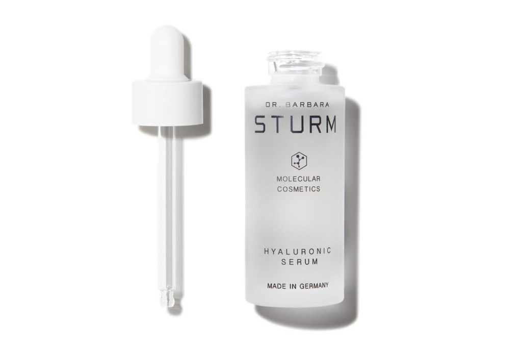 Dr. Barbara Sturm Hyaluronic Serum bottle and dropper.