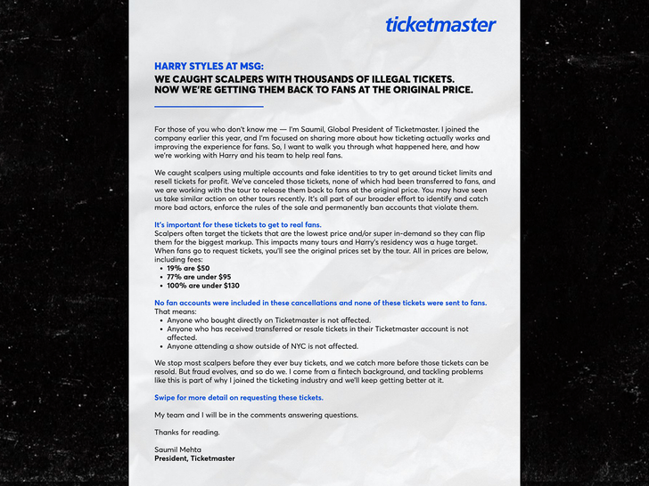 ticketmaster harry styles sub x