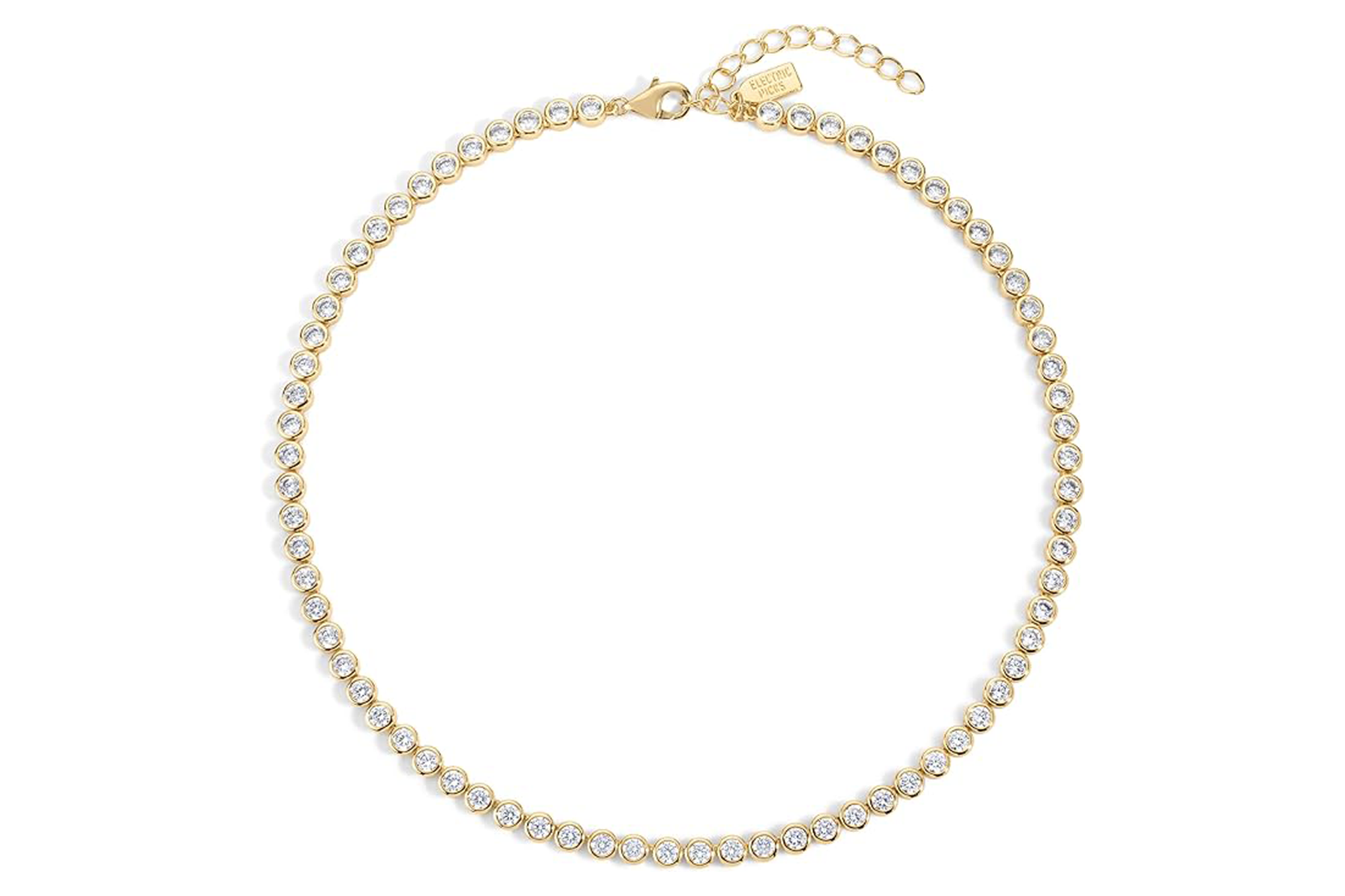 Electric Picks Bezel Tennis Necklace