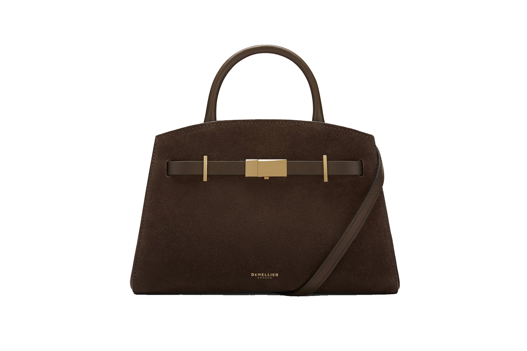 Demellier Small Hudson Bag in brown.