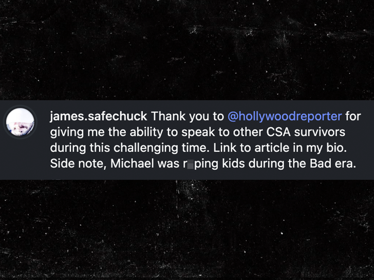 James Safechuck Michael Jackson sub insta