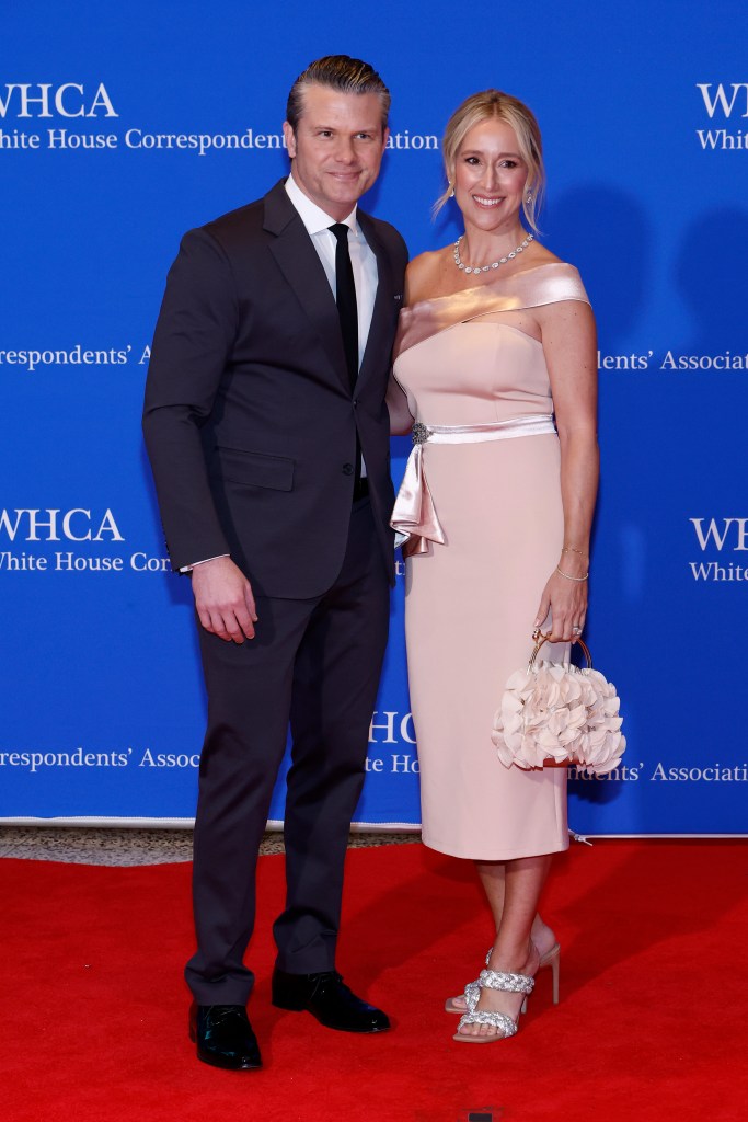 Pete Hegseth and Jennifer Rauchet attend the White House Correspondents' Dinner