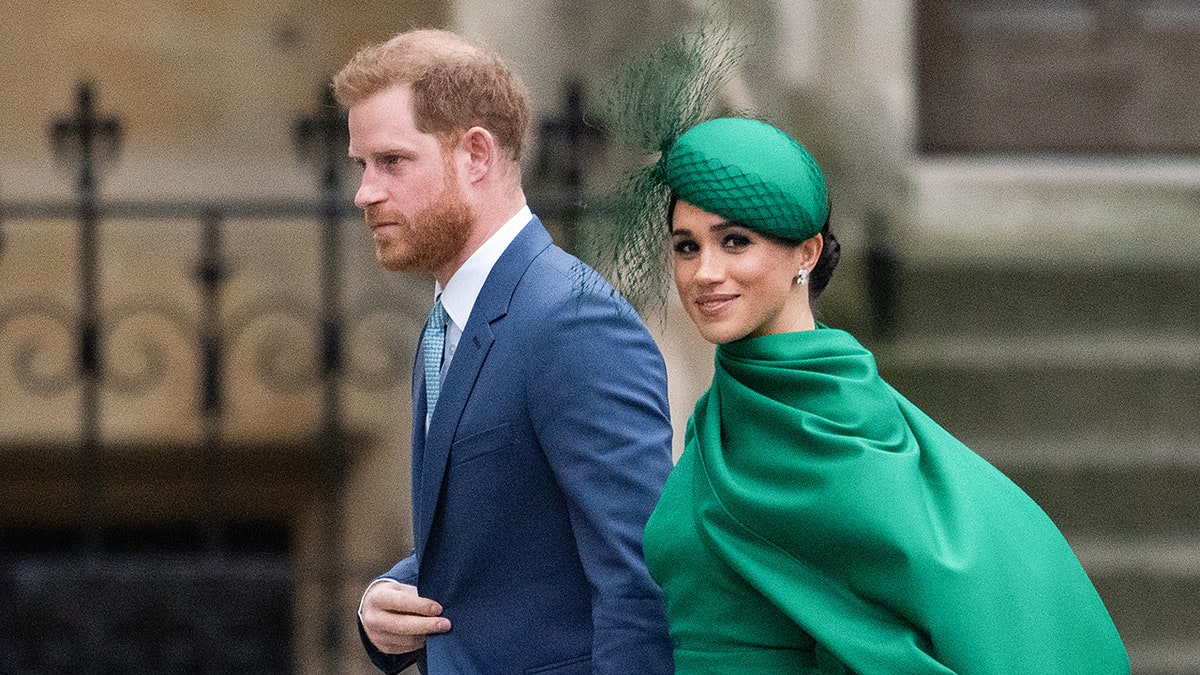 Prince Harry and Meghan Markle attending Commonwealth Day Service in London