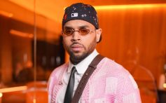 Chris Brown at the Louis Vuitton Men’s Fall/Winter 2026 fashion show as part of Paris Men’s Fashion Week held at Fondation Louis Vuitton on January 20, 2026 in Paris, France.