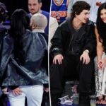 Timothée Chalamet gets handsy with Kylie Jenner during Knicks date night