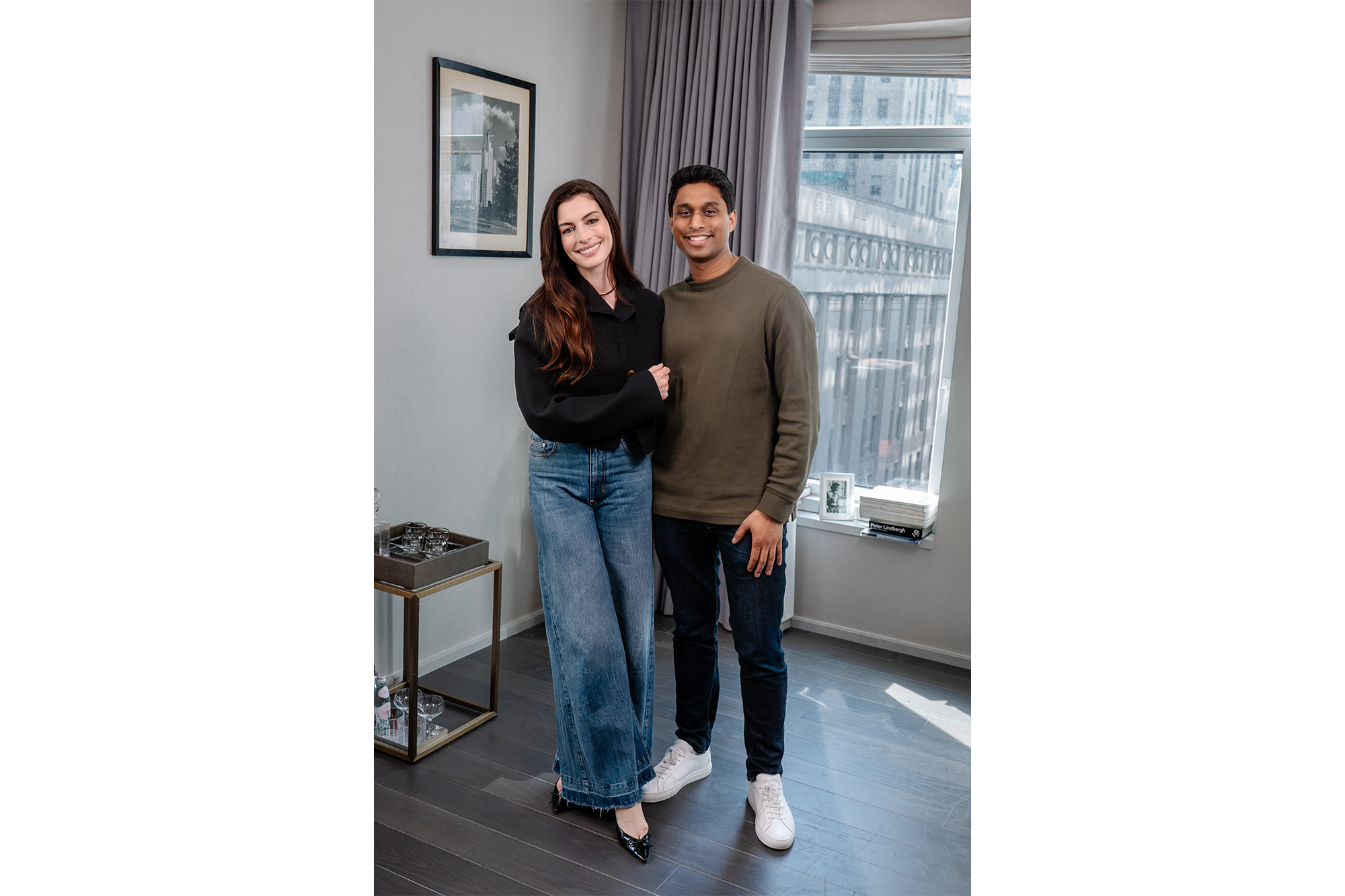 Anne Hathaway and the founder of Bilt