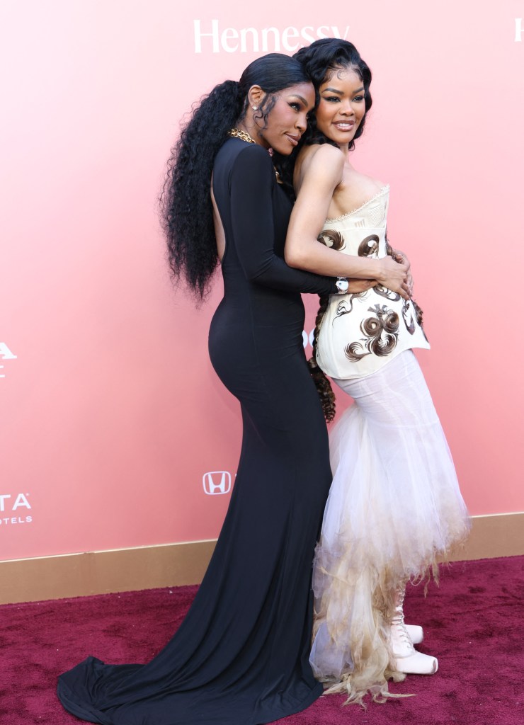Teyana Taylor and her mother Nikki Taylor attends 2026 Billboard Women In Music event.