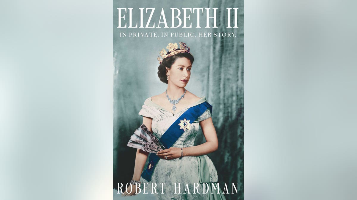 An image of a young Queen Elizabeth II on a book cover.