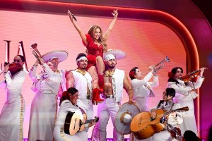 Thalia performs onstage at the Billboard Women in Music 2026 held at the Hollywood Palladium on April 29, 2026 in Los Angeles, California.