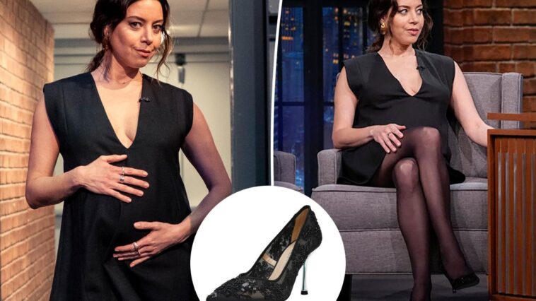 Aubrey Plaza wore these affordable heels on 'Late Night with Seth Meyers'
