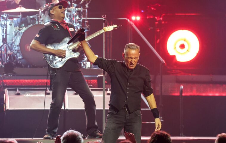 Bruce Springsteen attacks "President who can't handle the truth" and covers Prince and Bob Dylan with Tom Morello as he kicks off 2026 tour