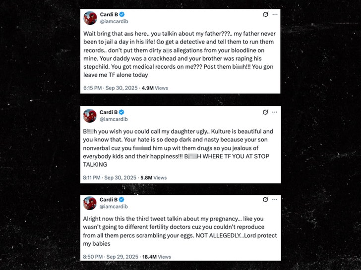 cardi b on nicki minaj talking on x 1