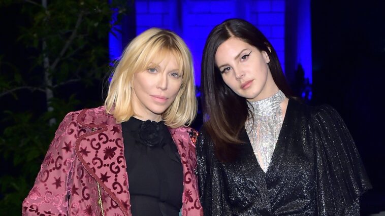 Courtney Love praises "really good friend" Lana Del Rey, who let her live in her house for a year "rent-free"