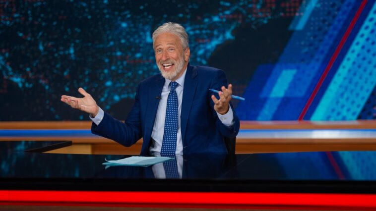 Jon Stewart Slams Trump for Claiming Jesus Photo Is Him as a Doctor