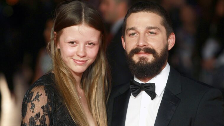 Mia Goth is reportedly aware of ex Shia LaBeouf's struggles "but there is nothing she can do to help him"