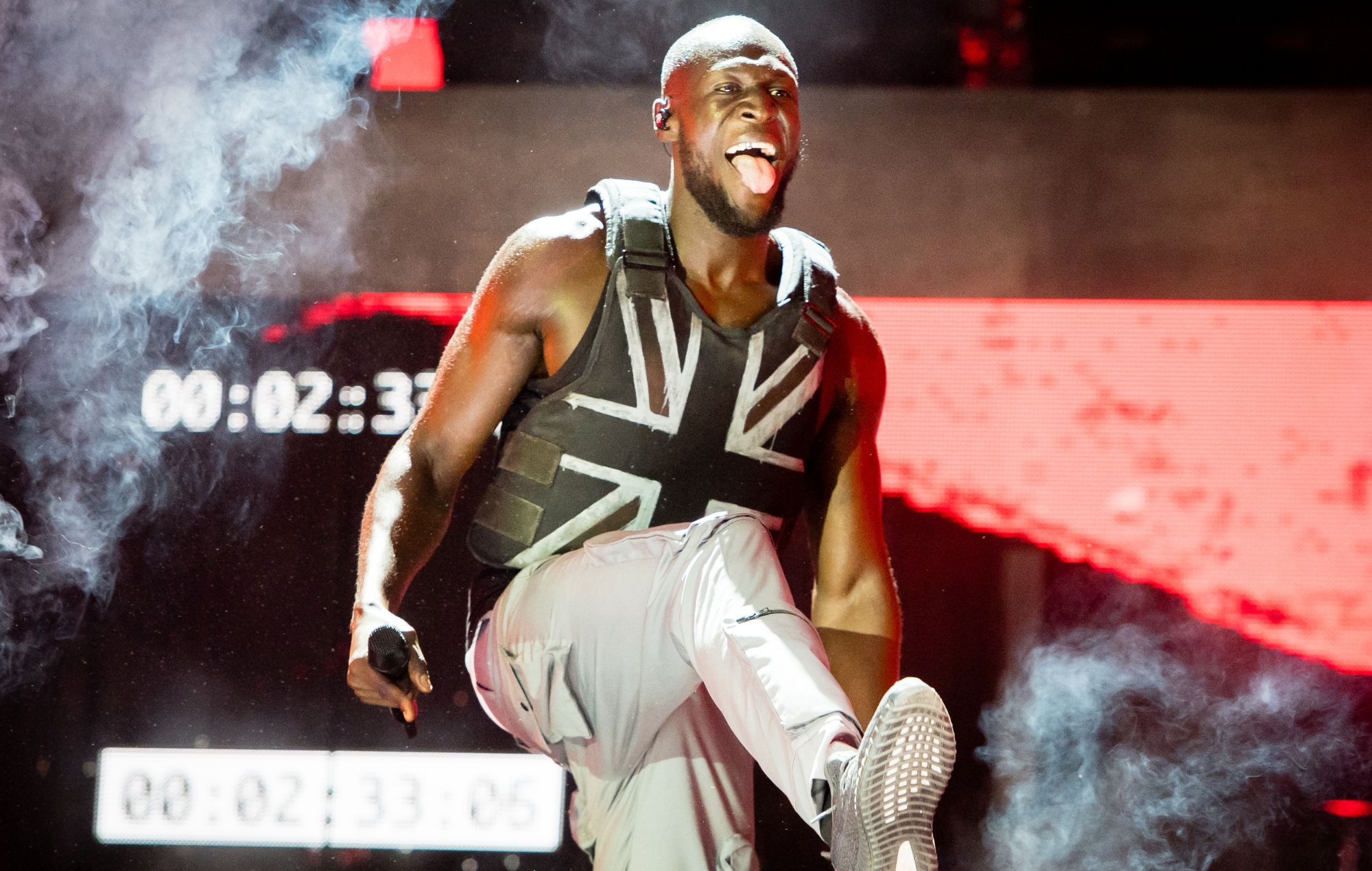 Stormzy's Banksy-designed Glastonbury stab-proof vest goes on display in landmark exhibition of Black British music at London's new V&A East