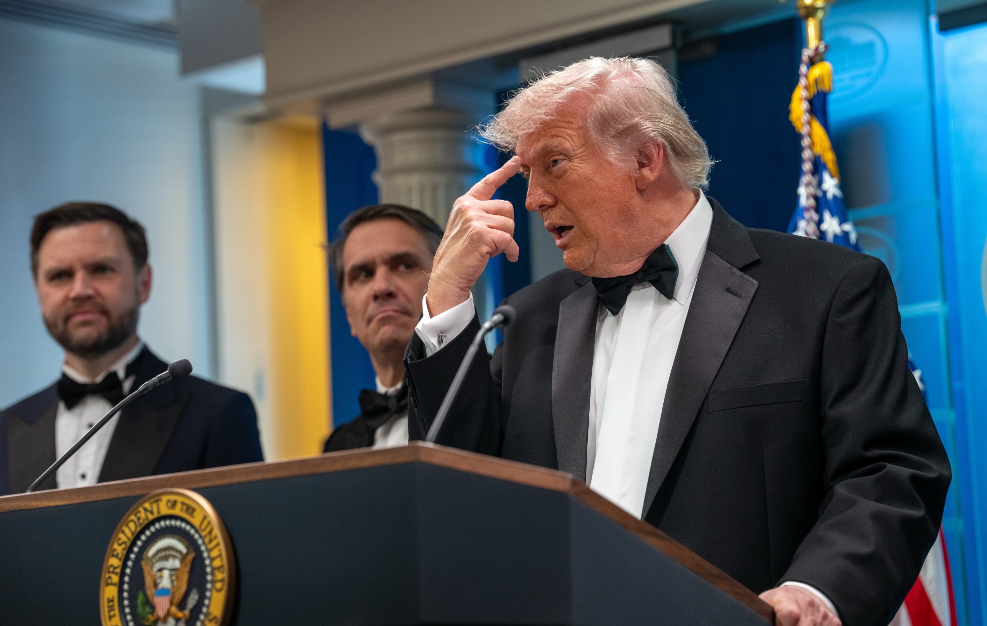 Trump unhurt after shooting at White House Correspondents Dinner, "lone wolf" suspect in custody