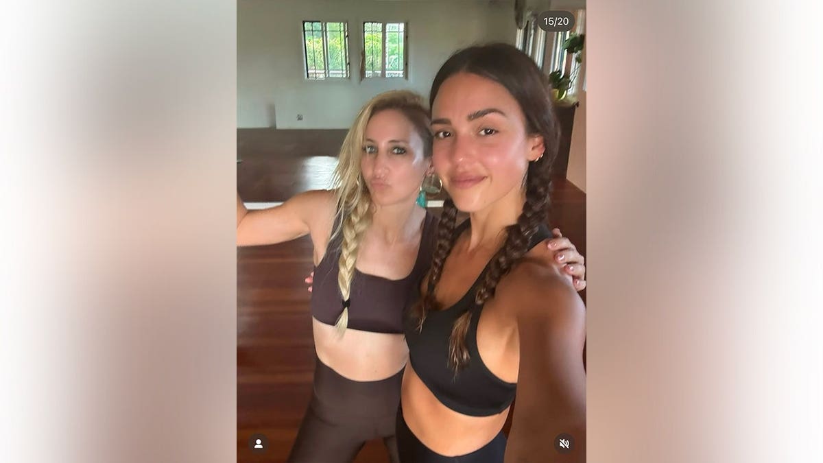 Jessica Alba and a friend