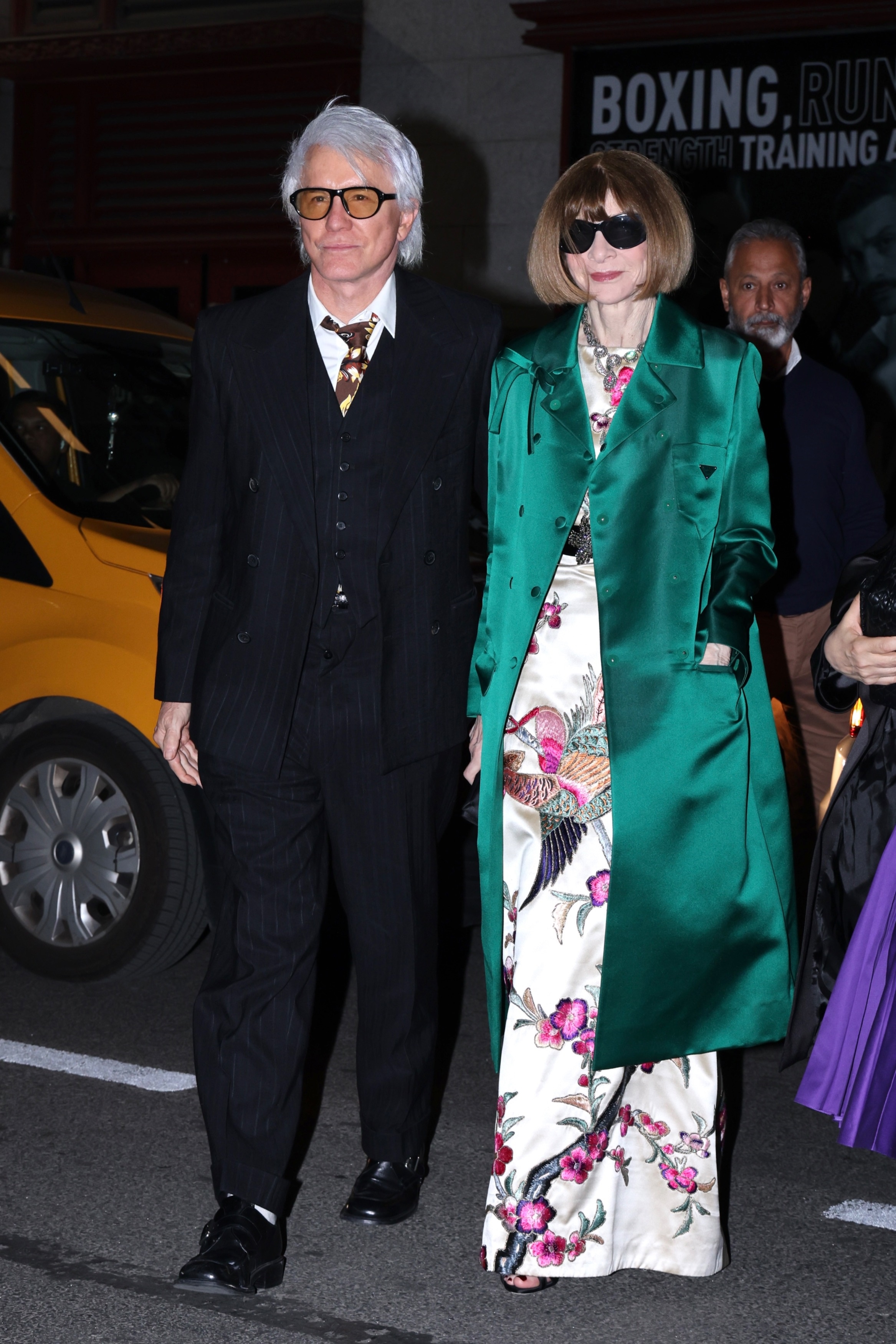 Baz Luhrmann and Anna Wintour attend Jeff Bezos' star-studded Pre-Met Gala Celebration in New York.