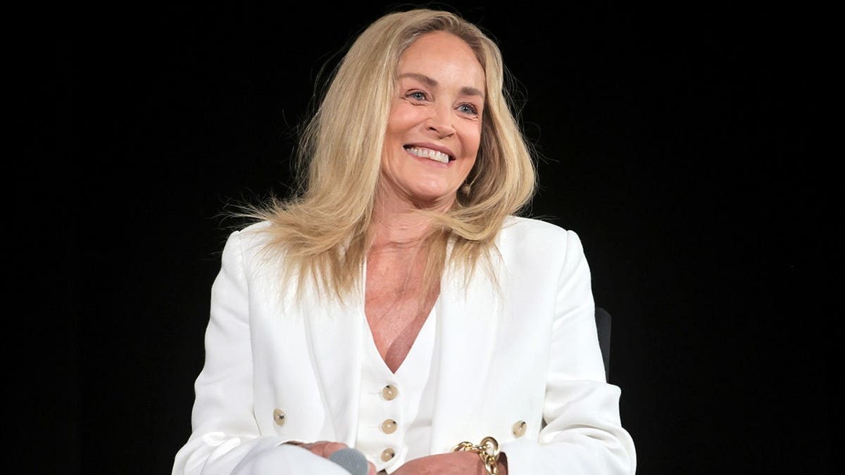 Sharon Stone on stage at a screening of "The Misfits" at the TCM Film Festival in May 2026.