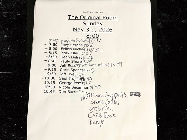 comedy store line-up