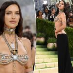 Irina Shayk is dripping in jewels on the Met Gala 2026 red carpet