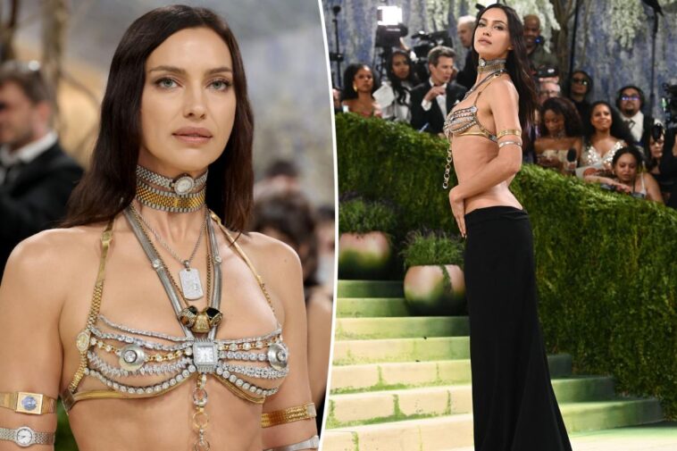 Irina Shayk is dripping in jewels on the Met Gala 2026 red carpet