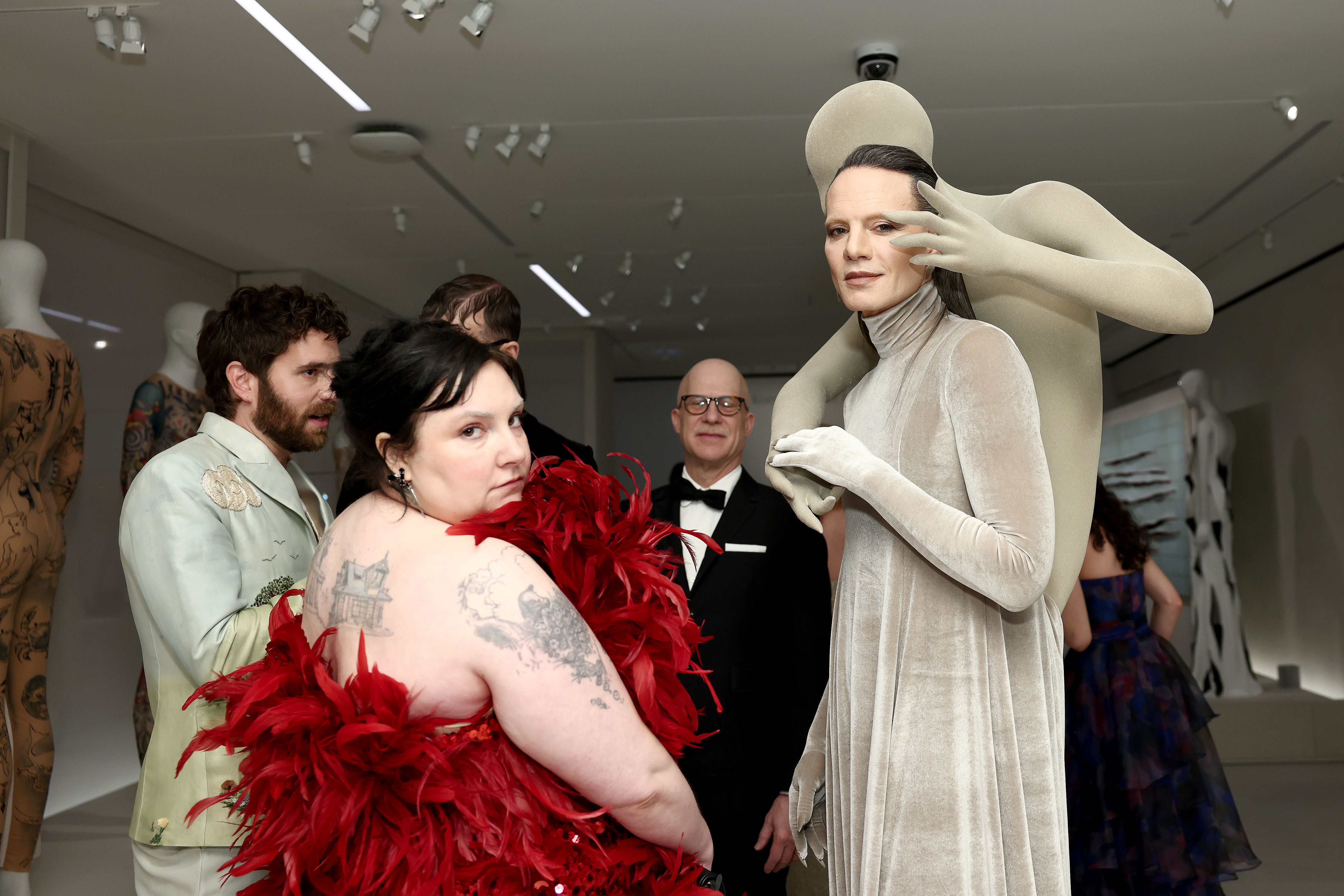 Ben Platt, Lena Dunham and Jordan Roth attend the 2026 Met Gala