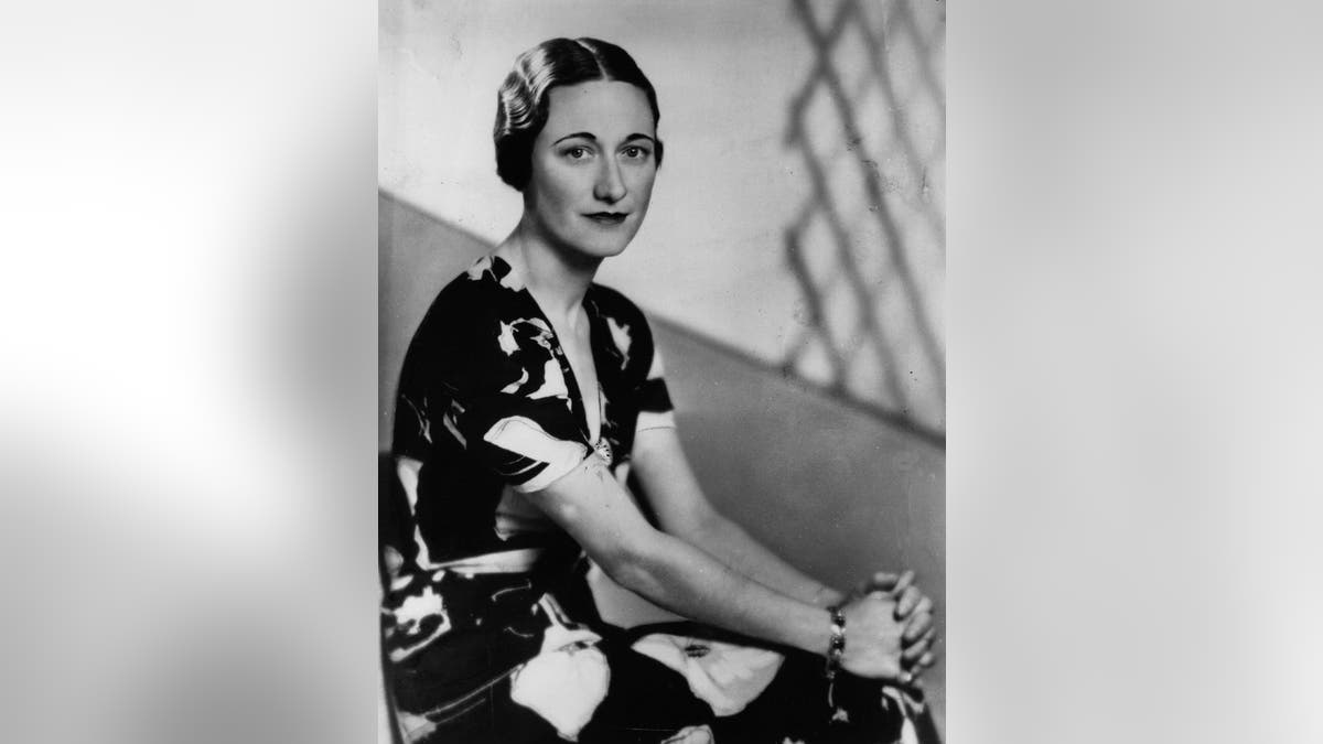 Wallis Simpson posing for a portrait a week before King Edward VIII abdicated.