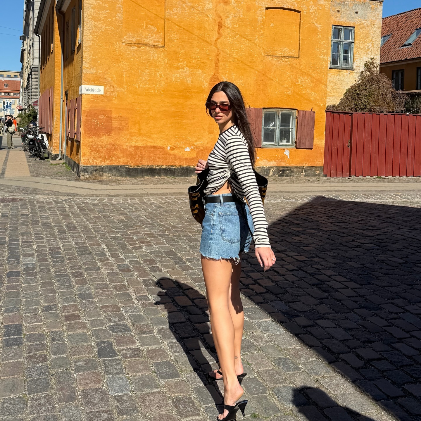 Dua Lipa does some sightseeing in Copenhagen.