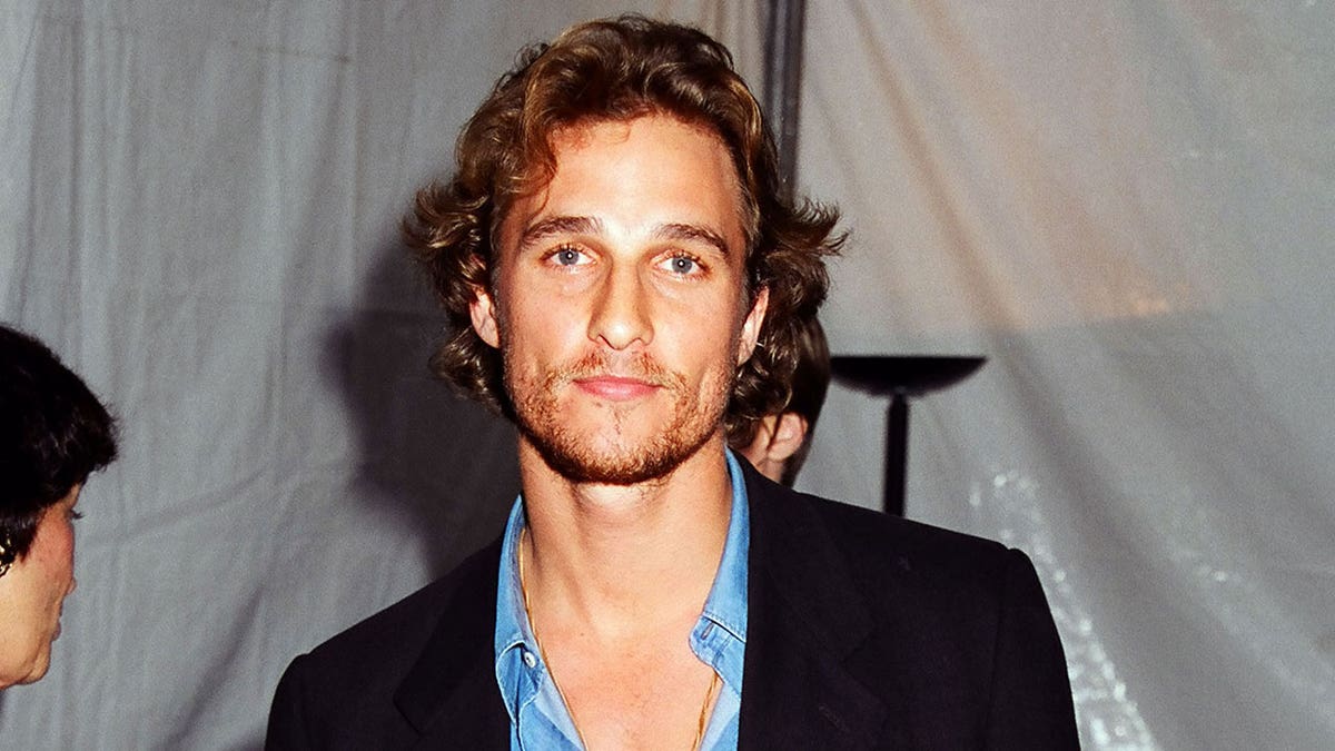 Matthew McConaughey standing at Universal Studios Hollywood in Universal City, California