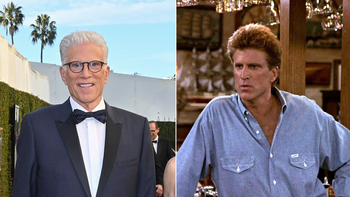 Ted Danson standing and smiling in a casual setting