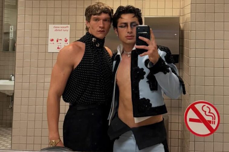 ‘Heated Rivalry’ stars Connor Storrie and Hudson Williams pose for Met Gala 2026 bathroom selfie and more star snaps
