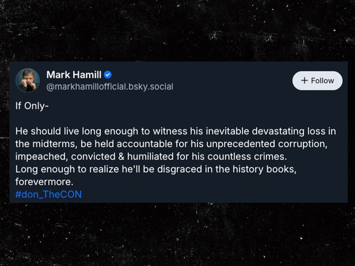 MARK HAMILL trump text