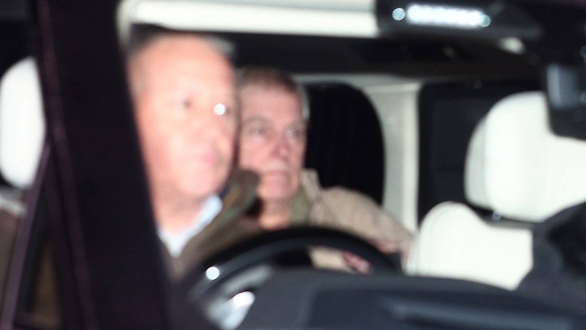 Andrew Mountbatten-Windsor leaving police custody in Sandringham Norfolk
