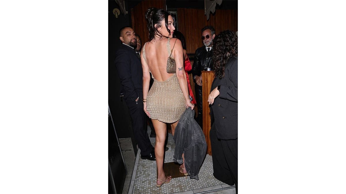 Stassie Karanikolaou arrives at a party in Los Angeles
