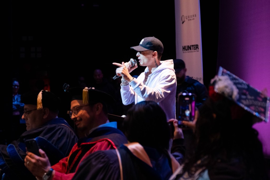 Peso Pluma Speaks at First CUNY-Wide Mexican-American Graduation