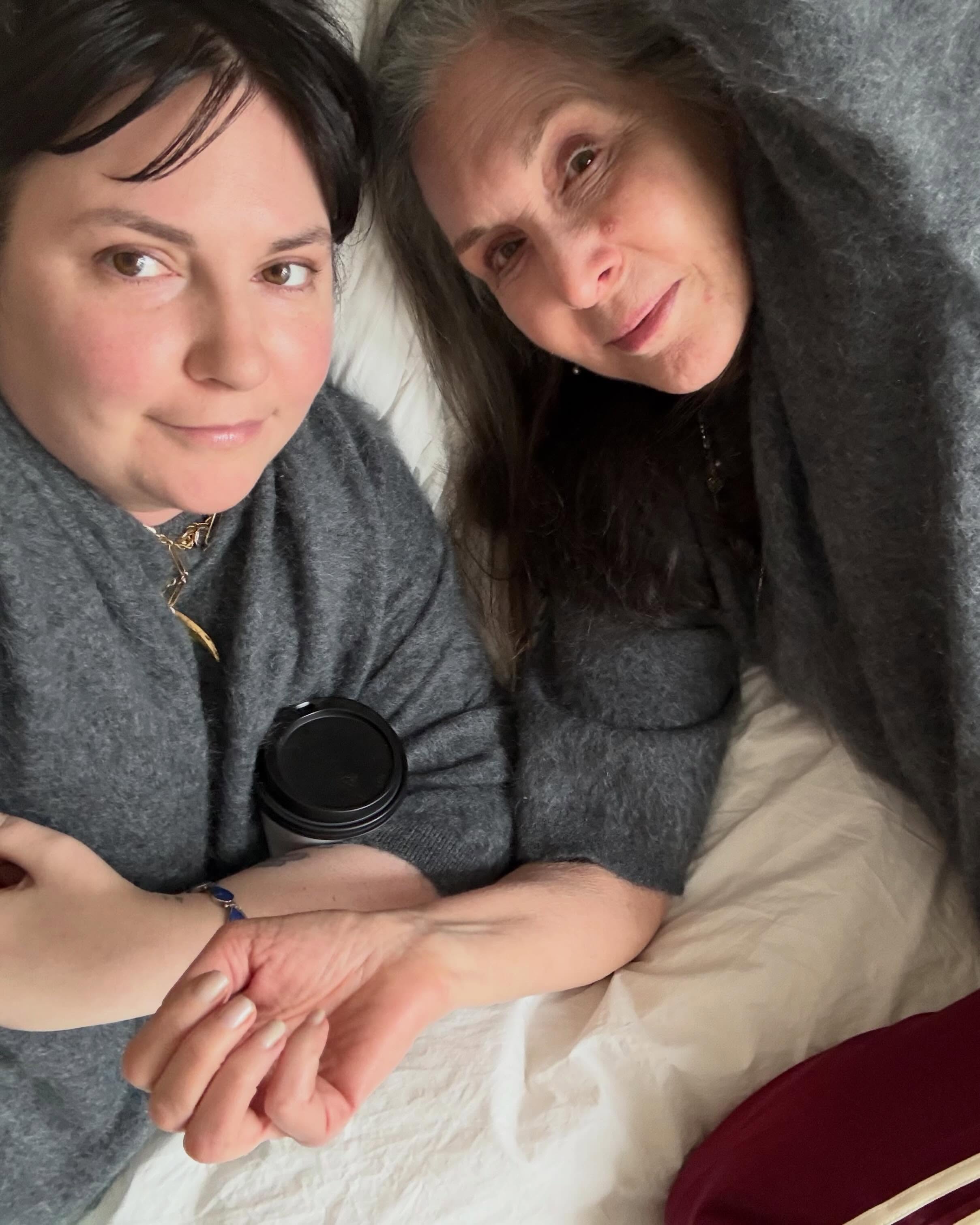 Lena Dunham and her mom