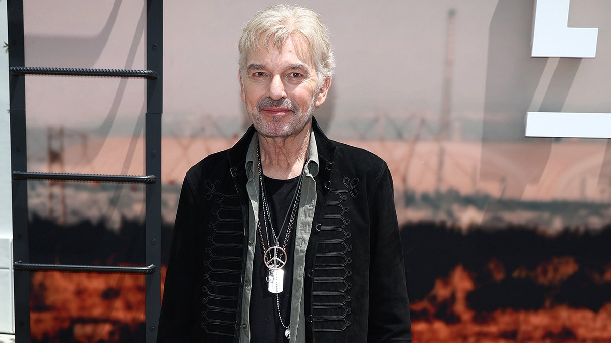Billy Bob Thornton standing at the Los Angeles Emmy FYC event for Paramount+ series Landman