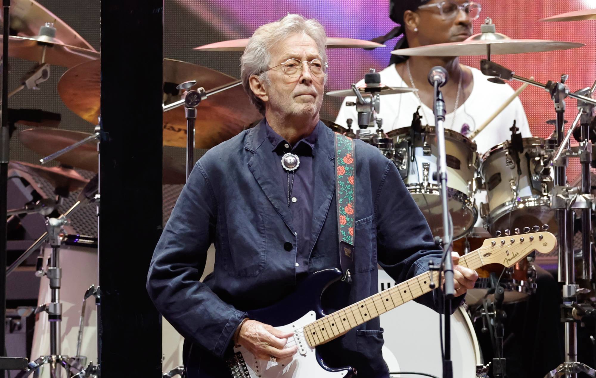 Eric Clapton ends gig early after having object thrown at his chest