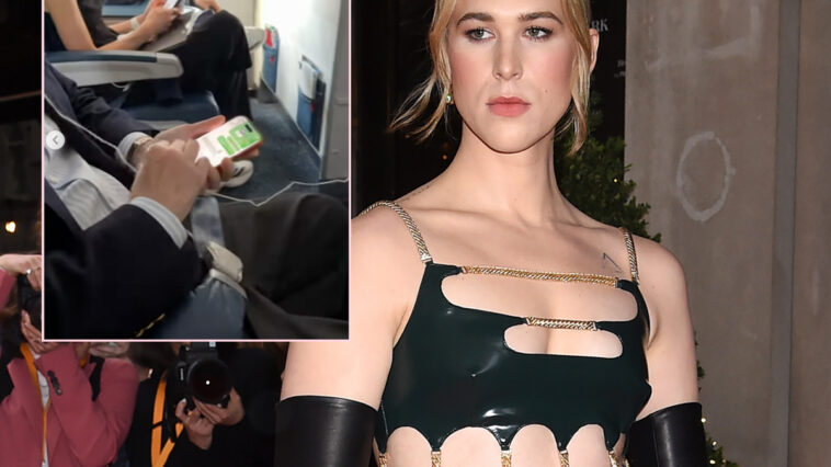 Flight Passenger Freaks Out & Sends Hateful Texts To Pals Over Transgender Woman Sitting Next To Him - Little Does He Know It's Actress Tommy Dorfman & She's Got It All On Video!