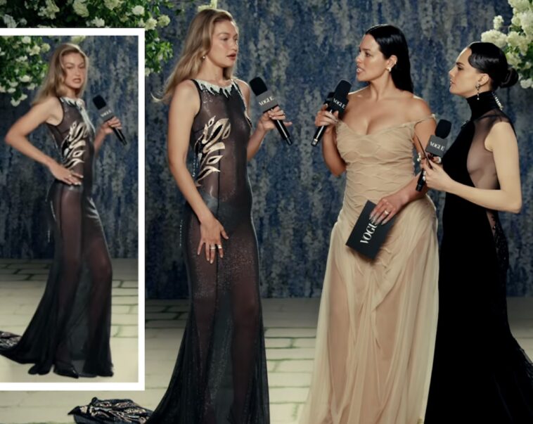 Gigi Hadid Drops Jaws In Showy Sheer Gown At 2026 Met Gala!