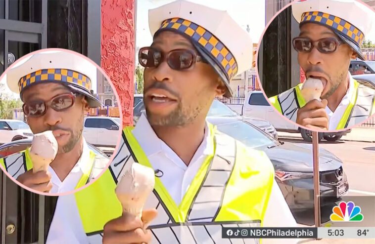 Hero Crossing Guard Who Saved A Child From Truck Crash Nightmare Goes Viral After Eating Ice Cream During Interview!