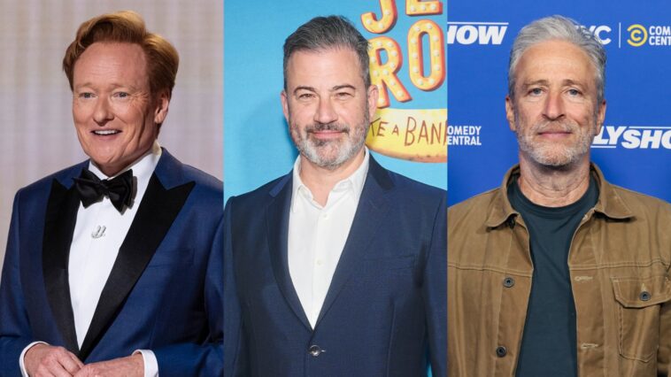 Jimmy Kimmel, Conan O'Brien, Jon Stewart Perform